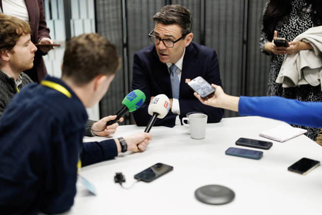 Prime Minister Andy Burnham attends Innovation Nation Summit 09 10 2026. Manchester, United Kingdom. Prime Minister Andy Burnham speaks to media at the Innovation Nation Summit., Credit:Ben Perry B66 Avalon United Kingdom, Greater Manchester, Manchester  Copyright: xBenxPerryx xB66x xAvalonx 1141981384