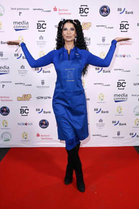 Micaela Schäfer at the Kinderschutzengel Gala at Spindler Klatt in Berlin, October 9, 2026 Foto:xN.xKubelkax xFuturexImagex kinderschutzgala_6020