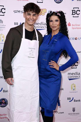 Benni BK and Micaela Schäfer at the Child Protection Angels Gala at Spindler Klatt in Berlin, October 9, 2026 Foto:xN.xKubelkax xFuturexImagex kinderschutzgala_6039