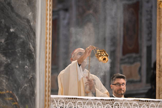 RECORD DATE NOT STATED diaconal_ordination_2026 Italy, Rome, Vatican, 2026 10 10 cardinal Baldo Reina celebrates a Mass forndiaconal ordination at st John Lateran . EDITORIAL USE ONLY - NO BOOKS Copyright: xAlessiaxGiuliani Catholicpressphotox