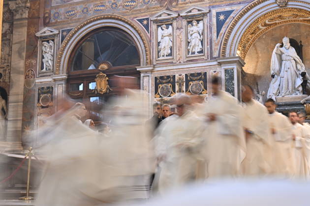 RECORD DATE NOT STATED diaconal_ordination_2026 Italy, Rome, Vatican, 2026 10 10 cardinal Baldo Reina celebrates a Mass forndiaconal ordination at st John Lateran . EDITORIAL USE ONLY - NO BOOKS Copyright: xAlessiaxGiuliani Catholicpressphotox