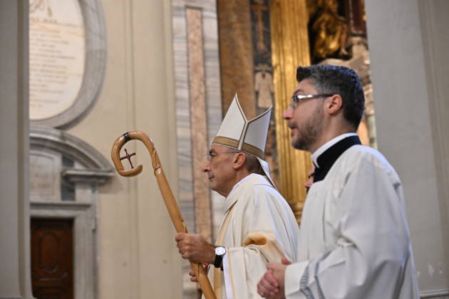 RECORD DATE NOT STATED diaconal_ordination_2026 Italy, Rome, Vatican, 2026 10 10 cardinal Baldo Reina celebrates a Mass forndiaconal ordination at st John Lateran . EDITORIAL USE ONLY - NO BOOKS Copyright: xAlessiaxGiuliani Catholicpressphotox