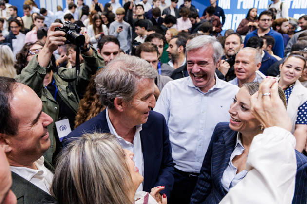 The PP Holds a Pre-Campaign Event at IFEMA Alberto Núnez Feijóo, president of the Popular Party (PP), during a pre-campaign event for the Popular Party (PP) at IFEMA on October 10, 2026, in Madrid, Spain. The PP held its first pre-campaign event today for the general elections on November 29 (29N). Feijóo attended this event alongside the president of the Community of Madrid and the mayor of the capital. October 10, 2026. Carlos Lujá, Madrid, Madrid, Spain  Copyright: xCarlosxLujanx 7834590