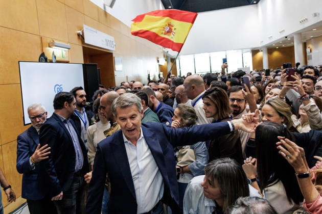 The PP Holds a Pre-Campaign Event at IFEMA Alberto Núnez Feijóo, president of the Popular Party (PP), during a pre-campaign event for the Popular Party (PP) at IFEMA on October 10, 2026, in Madrid, Spain. The PP held its first pre-campaign event today for the general elections on November 29 (29N). Feijóo attended this event alongside the president of the Community of Madrid and the mayor of the capital. October 10, 2026. Carlos Lujá, Madrid, Madrid, Spain  Copyright: xCarlosxLujanx 7834633