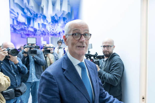 IPA89497231 - Franco Gabrielli during the National Assembly of the new political party PiÃ¹ Uno, held at the Salone delle Colonne in Rome  Copyright: xMatteoxNardonex xMatteoxNardonex IPA89497231