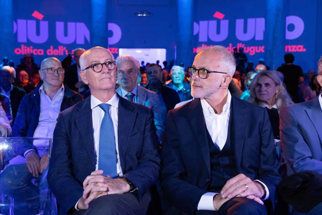 IPA89497242 - Ernesto Maria Ruffini and Franco Gabrielli during the National Assembly of the new political party Più Uno, held at the Salone delle Colonne in Rome Copyright: xMatteoxNardonex xMatteoxNardonex IPA89497242