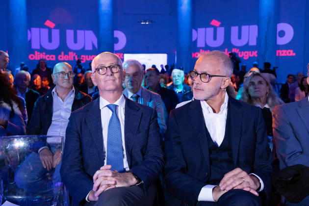 IPA89497243 - Ernesto Maria Ruffini and Franco Gabrielli during the National Assembly of the new political party Più Uno, held at the Salone delle Colonne in Rome Copyright: xMatteoxNardonex xMatteoxNardonex IPA89497243