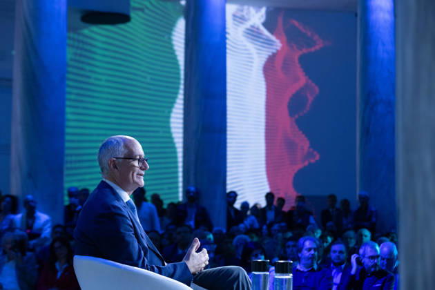 IPA89497302 - Franco Gabrielli during the National Assembly of the new political party PiÃ¹ Uno, held at the Salone delle Colonne in Rome  Copyright: xMatteoxNardonex xMatteoxNardonex IPA89497302