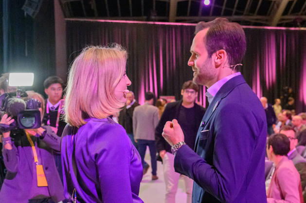 photonews in Linz, October 10, 2026 NEOS General Assembly at Design Center Linz NEOS has chosen Saving Within the System as the theme for the meeting PHOTO: Foreign Minister Beate Meinl R