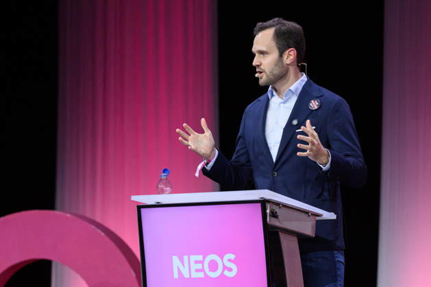 photonews in Linz, October 10, 2026 NEOS General Assembly at Design Center Linz NEOS has chosen Saving Within the System as the theme for the meeting PHOTO: Rep. Felix Eypeltauer, NEOS NEOS General Assembly at Design Center Linz governing