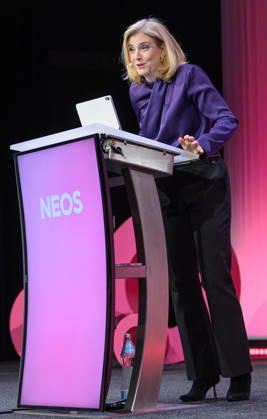 photonews in Linz, October 10, 2026 NEOS General Assembly at Design Center Linz NEOS has chosen Saving Within the System as the theme for the meeting PHOTO: Foreign Minister Beate Meinl Reisinger, NEOS NEOS General Assem