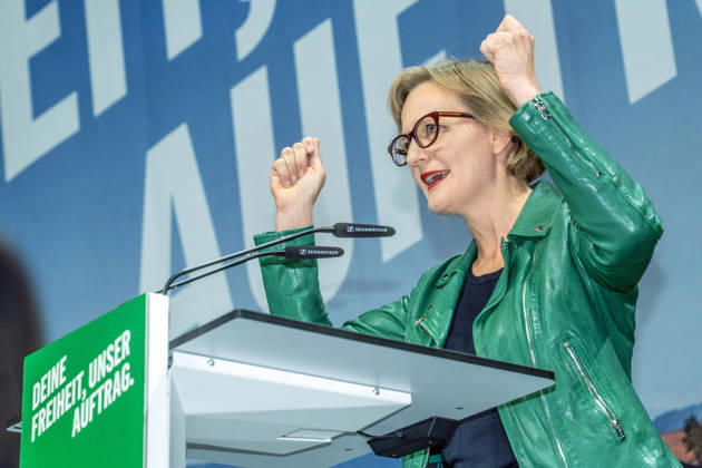 Franziska Brantner, Federal Chair of the Greens, Speech at the Bavarian Greens State Party Convention, Landshut, October 10, 2026 Germany, Landshut, October 10, 2026, Speech by Franziska Brantner, Federal Chair of the Greens, State Party Convention of the Bavarian Greens, Convention Theme: How Can We Secure Our Freedom? , Sparkassen Arena, Landshut