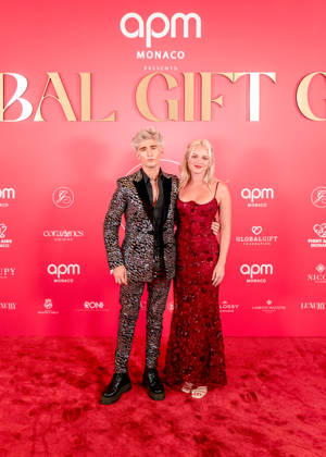 Photocall from the 2nd Global Gift Gala in Monaco: Ash Magic and a guest attend the 2nd Monaco Global Gift Gala Photocall at the Hotel de Paris on October 9, 2026, in Monaco, Monaco. Photo by Laurent Coust, Starface 460363, 2026 10 09, Monaco, Monaco Copyright: xLaurentxCoustx xStarfacex STAR_460363_092