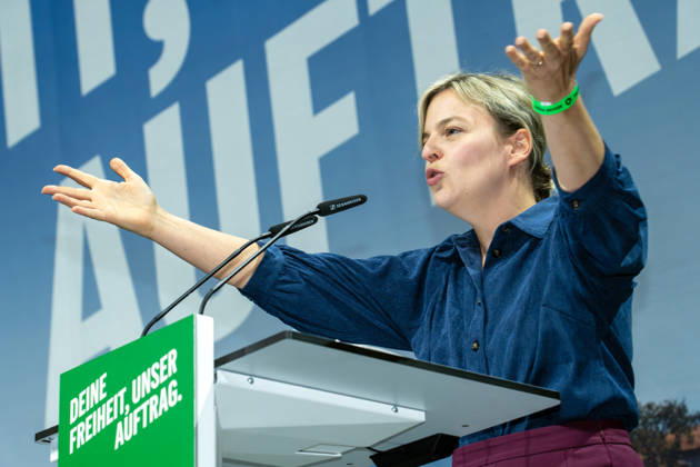 Katharina Schulze, Caucus Chair, Speech at the Bavarian Greens’ State Party Convention, Landshut, October 10, 2026; Germany, Landshut, October 10, 2026, Bavarian Greens’ State Party Convention, Speaker: Katharina Schulze, Parliamentary Group Chair in the Bavarian State Parliament; introductory remarks at the start of the conven