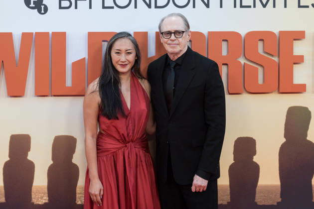 Wild Horse Nine Premiere at BFI London Film Festival LONDON, UNITED KINGDOM - OCTOBER 09: Steve Buscemi (R) and Karen Ho attend the premiere of Wild Horse Nine during the 70th BFI London Film Festival at the Royal Festival Hall in London, United Kingdom on October 09, 2026. Wiktor Szymanowicz Anadolu London United Kingdom. Editorial use only. Please get in touch for any other usage. Copyright: x2026xAnadoluxWiktorxSzymanowiczx