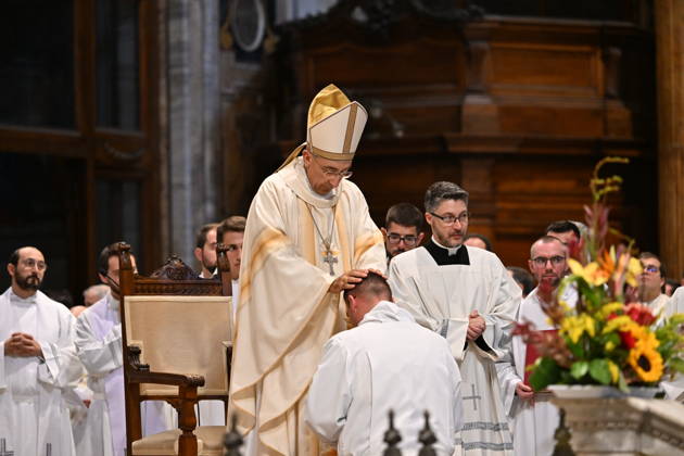 IPA89501814 - Italy, Rome, Vatican, October 10, 2026: Cardinal Baldo Reina celebrates a Mass for the ordination of deacons at St. John Lateran. Photograph by ALESSIA GIULIANI Catholic Press Photo Copyright: xx xAlessiaxGiuliani Catholipressphox IPA89501814