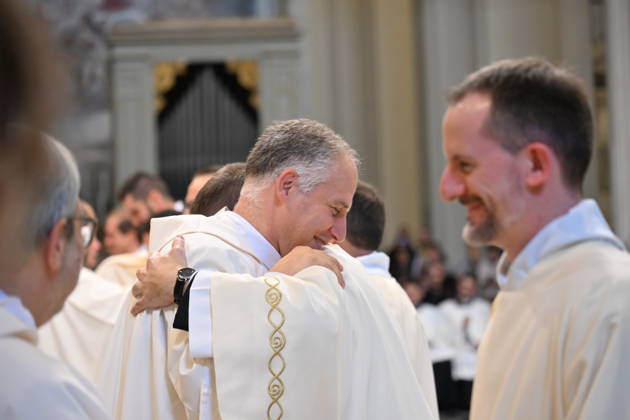 IPA89501787 - Italy, Rome, Vatican, October 10, 2026: Cardinal Baldo Reina celebrates a Mass for the ordination of deacons at St. John Lateran. Photograph by ALESSIA GIULIANI Catholic Press Photo Copyright: xx xAlessiaxGiuliani Catholipressphox IPA89501787