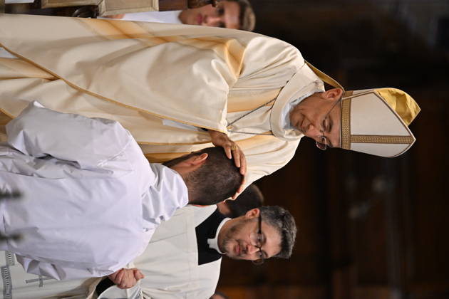 IPA89501811 - Italy, Rome, Vatican, October 10, 2026: Cardinal Baldo Reina celebrates a Mass for the ordination of deacons at St. John Lateran. Photograph by ALESSIA GIULIANI Catholic Press Photo Copyright: xx xAlessiaxGiuliani Catholipressphox IPA89501811