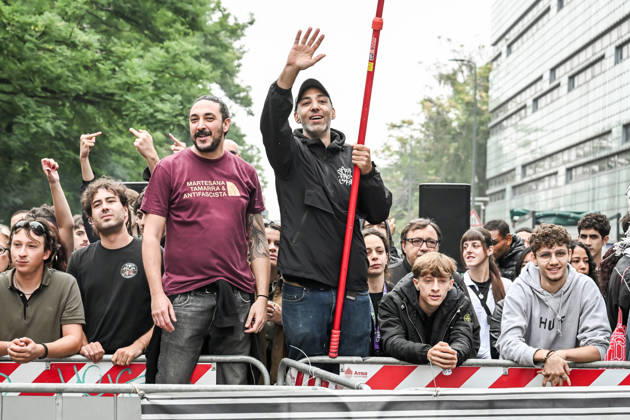 October 10, 2026, Milan, Mi, Italy: Lega Nord rally Milan safer, stop social centers. Near the Lambretta Social Center, Via Rizzoli, 10 10 2026 Milan Milan Italy - ZUMAa289 20261010_zia_a289_082 Copyright: xNicolaxMarfisix xAgfx
