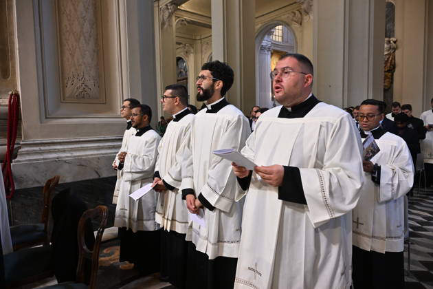 IPA89501583 - Italy, Rome, Vatican, October 10, 2026: Cardinal Baldo Reina celebrates a Mass for the ordination of deacons at St. John Lateran. Photograph by ALESSIA GIULIANI Catholic Press Photo Copyright: xx xAlessiaxGiuliani Catholipressphox IPA89501583