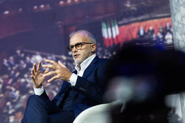October 10, 2026, Rome, Italia, Italy: Ernesto Maria Ruffini during the National Assembly of PioÂ¹ Uno, Rome, 10 10 2026 Rome Italy  - ZUMAa289 20261010_zia_a289_106 Copyright: xFrancescoxFotiax xAgfx
