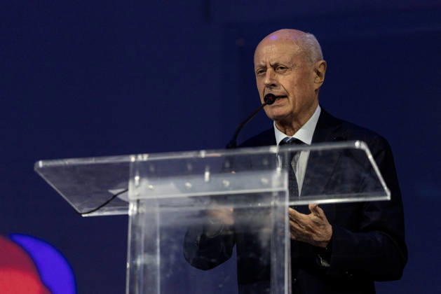 October 10, 2026, Rome, Italia, Italy: Bruno Tabacci during the National Assembly of Pio¹ Uno, Rome, 10 10 2026 Rome Italy - ZUMAa289 20261010_zia_a289_109 Copyright: xFrancescoxFotiax xAgfx