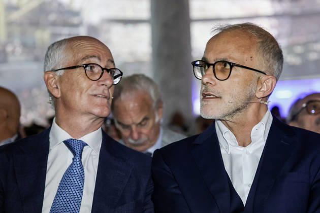 October 10, 2026, Rome, Italia, Italy: Ernesto Maria Ruffini and Franco Gabrielli during the National Assembly of PioÂ¹ Uno, Rome, 10 10 2026 Rome Italy  - ZUMAa289 20261010_zia_a289_136 Copyright: xFrancescoxFotiax xAgfx