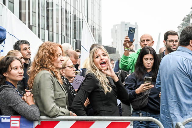 October 10, 2026, Milan, Mi, Italy: Lega deputy secretary Silvia Sardone at the Lega rally Milan safer, stop social centers. Near the Lambretta Social Center, Via Rizzoli, 10 10 2026 Milan Milan Italy - ZUMAa289 20261010_zia_a289_054 Copyright: xNicolaxMarfisix xAgfx