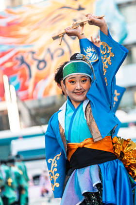 General view, October 10, 2026 - Dancers perform during the eve-of-festival events of the 27th Tokyo Yosakoi Festival in Ikebukuro, Tokyo, Japan, on October 10, 2026. Part of the Fukuro Matsuri celebrations, the event brings together yosakoi dance teams in colorful costumes for energetic performances combining traditional Japanese dance influences with contemporary music and choreography.  aflo_354761341