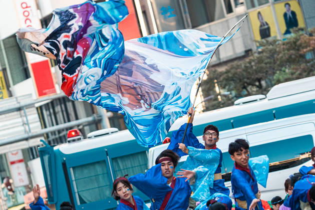 General view, October 10, 2026 - Dancers perform during the eve-of-festival events of the 27th Tokyo Yosakoi Festival in Ikebukuro, Tokyo, Japan, on October 10, 2026. Part of the Fukuro Matsuri celebrations, the event brings together yosakoi dance teams in colorful costumes for energetic performances combining traditional Japanese dance influences with contemporary music and choreography.  aflo_354761389
