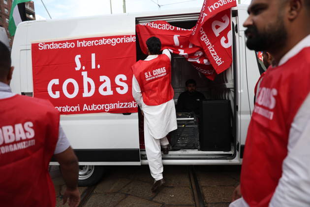 RECORD DATE NOT STATED IPA89503917 - Milan, October 10, 2026, National Day of Mobilization, The End of Genocide Is the End of Zionism, marking the third anniversary of the start of the conflict in Gaza, Cobas  Copyright: xx xFrancescoxEnriquezx IPA89503917.jpeg