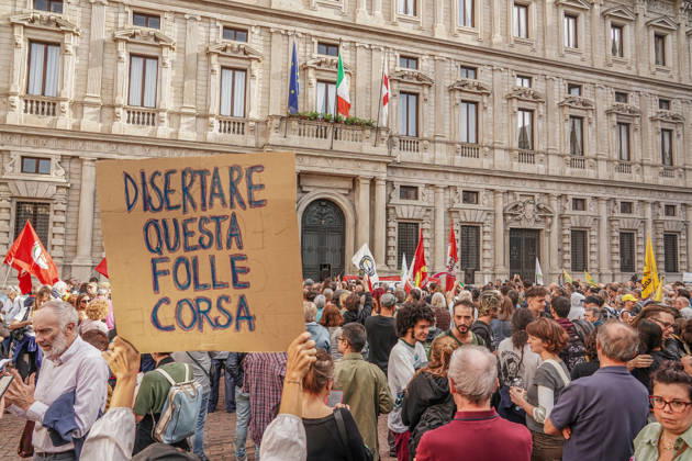 IPA89503718 - Milan, October 10, 2026 A protest organized by local No Data Centers committees to demand a halt to the construction and operation of new data centers in the province of Milan. Copyright: xEmanuelexRobertoxDexCarlix xDecax IPA89503718