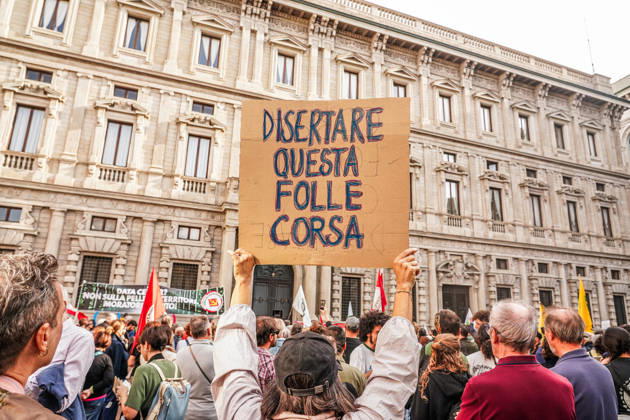 IPA89503720 - Milan, October 10, 2026 A protest organized by local No Data Centers committees to demand a halt to the construction and operation of new data centers in the province of Milan. Copyright: xEmanuelexRobertoxDexCarlix xDecax IPA89503720