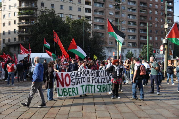 RECORD DATE NOT STATED IPA89503923 - Milan, October 10, 2026, National Day of Mobilization, The end of genocide is the end of Zionism, marking the third anniversary of the start of the conflict in Gaza  Copyright: xx xFrancescoxEnriquezx IPA89503923.jpeg