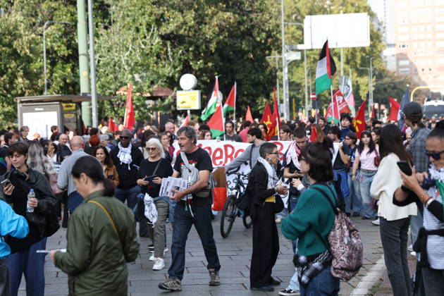 RECORD DATE NOT STATED IPA89503930 - Milan, October 10, 2026, National Day of Mobilization, The end of genocide is the end of Zionism, marking the third anniversary of the start of the conflict in Gaza  Copyright: xx xFrancescoxEnriquezx IPA89503930.jpeg