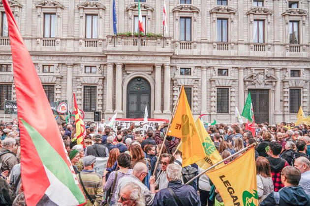 IPA89503004 - Milan, October 10, 2026 A protest organized by local No Data Centers committees to demand a halt to the construction and operation of new data centers in the province of Milan. Copyright: xEmanuelexRobertoxDexCarlix xDecax IPA89503004