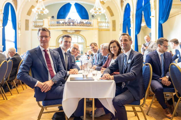 Ceremony marking the 150th anniversary of Adenauer and the 80th anniversary of the CDU in Bad Honnef, October Copyright: xMarcxJohnx