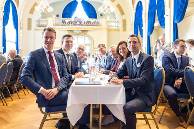 Ceremony marking the 150th anniversary of Adenauer and the 80th anniversary of the CDU in Bad Honnef, October Copyright: xMarcxJohnx