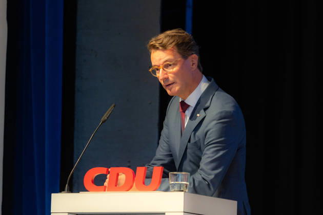 Ceremony Marking the 150th Anniversary of Konrad Adenauer and the 80th Anniversary of the CDU Bad Honnef October 10, 2026 Speech by North Rhine-Westphalia Minister President Hendrik WÜST CDU Ceremony marking the 150th anniversary of Konrad Adenauer and the 80th anniversary of the CDU Bad Honnef at the Kursaal in Bad Honnef Adenaue Copyright: xMarcxJohnx