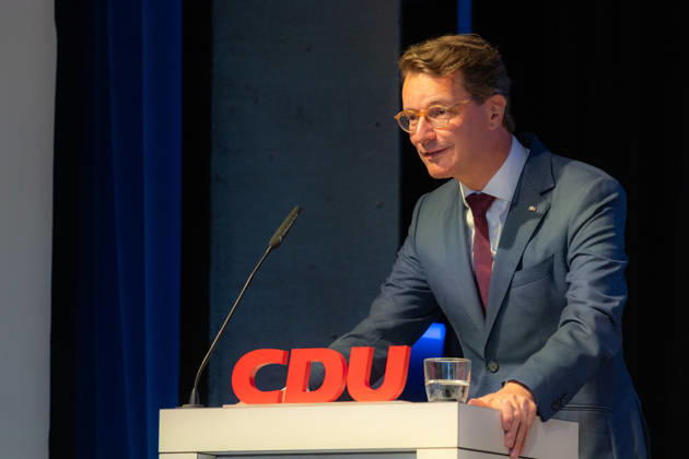 Ceremony Marking the 150th Anniversary of Konrad Adenauer and the 80th Anniversary of the CDU Bad Honnef October 10, 2026 Speech by North Rhine-Westphalia Minister President Hendrik WÜST CDU Ceremony marking the 150th anniversary of Konrad Adenauer and the 80th anniversary of the CDU Bad Honnef at the Kursaal in Bad Honnef Adenaue Copyright: xMarcxJohnx