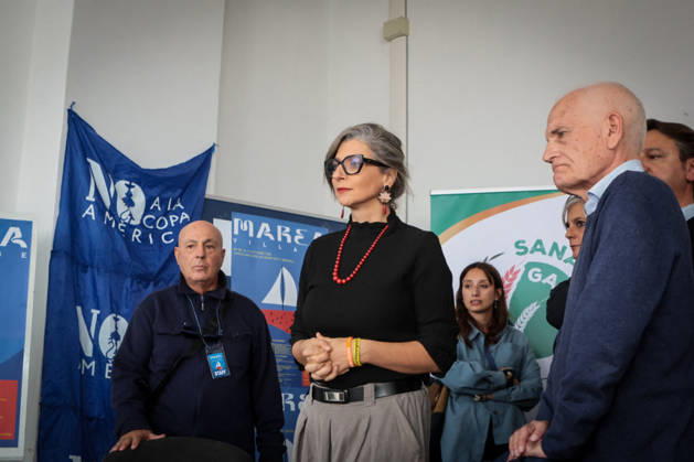 Greta Thunberg and Francesca Albanese at NATO Base X Conference - Napoli Greta Thunberg attends the NATO Base X Conference at the former NATO base in Bagnoli and joins a march and pro-Palestinian Liberation debate with Francesca Albanese in Naples, Italy on October 10, 2026. Photo by Renato Esposito Napolipress IPA ABACAPRESS.COM Napoli - Italy Copyright: xIPA ABACAx