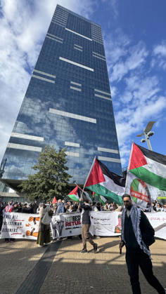 Demonstrators march in Brussels to commemorate Palestinians who lost their lives in Gaza BRUSSELS, BELGIUM - OCTOBER 10: Hundreds of demonstrators gather outside Brussels-Midi railway station before marching toward the Israeli Embassy to commemorate Palestinians who lost their lives in Gaza and call for political measures against Israel, in Brussels, Belgium, on October 10, 2026. Dursun Aydemir Anadolu Brussels Belgium. Editorial use only. Please get in touch for any other usage. Copyright: x2026xAnadoluxDursunxAydemirx