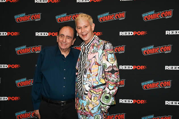 October 10, 2026, New York, New York, USA: Writer R.L. STINE and drag queen and actor JIMBO pose for a photo as Tubi presents R.L. Stine s Pumpkin 2 at the 2026 NY Comic Con at the Javits Center on October 10, 2026 in New York. New York USA  - ZUMAb148 20261010_zap_b148_004 Copyright: xBryanxSmithx