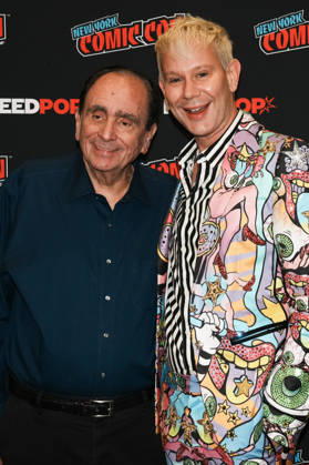 October 10, 2026, New York, New York, USA: Writer R.L. STINE and drag queen and actor JIMBO pose for a photo as Tubi presents R.L. Stine s Pumpkin 2 at the 2026 NY Comic Con at the Javits Center on October 10, 2026 in New York. New York USA  - ZUMAb148 20261010_zap_b148_028 Copyright: xBryanxSmithx