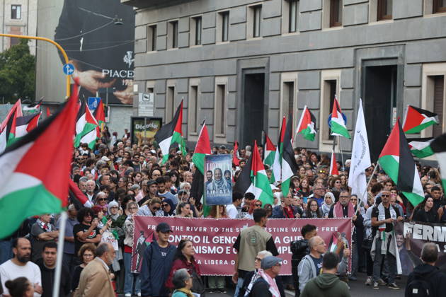 RECORD DATE NOT STATED IPA89508960 - Milan, National Day of Mobilization: The End of Genocide Is the End of Zionism, marking the third anniversary of the start of the conflict in Gaza Copyright: xx xPoolxEmadecaxEnriquezx IPA89508960.jpeg