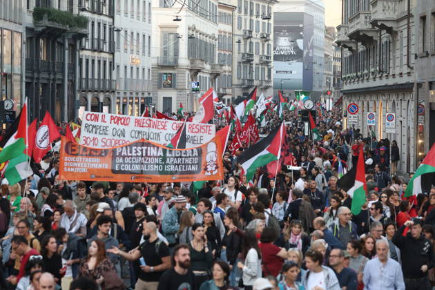 RECORD DATE NOT STATED IPA89509902 - Milan, National Day of Mobilization: The End of Genocide Is the End of Zionism, marking the third anniversary of the start of the conflict in Gaza Copyright: xx xPoolxEmadecaxEnriquezx IPA89509902.jpeg