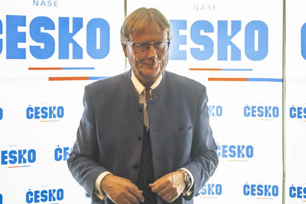 The two-day elections to municipal assemblies ended in the Czech Republic together with the first round of the elections to one-third of the Senate, at 2:00 p.m. on October 10, 2026. On the photo: Senator Tomas Fiala, who won re-election in the first round of the Senate elections, at the Nase Cesko movement campaign headquarters following the elections in Ceske Budejovice, South Moravian Region. (CTKxPhoto VaclavxPancer) CTKPhotoP2026101006693  CTKPhotoP2026101006693