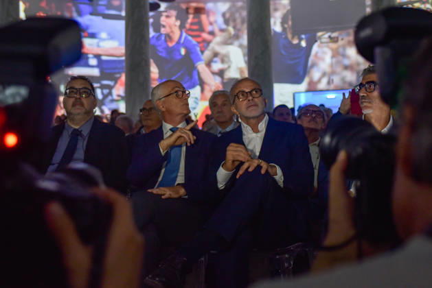 October 10, 2026, Rome, Italy: Ernesto Maria Ruffini (R) and Franco Gabrielli (L) together during the launch event of the new center-left political movement PiÃ¹ Uno at the Salone delle Colonne in Rome. Rome Italy  - ZUMAs197 20261010_aaa_s197_127 Copyright: xVincenzoxNuzzolesex