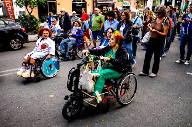 Disability Pride Palermo 2026 PALERMO, ITALY - OCTOBER 10: Disability Pride Palermo, dedicated this year to the theme Revolutionary Disabilities to advocate for the rights and self-determination of people with disabilities and to demand the elimination of architectural barriers, on October 10, 2026 in Palermo, Italy. Palermo Sicily Italy Copyright: xStefanoxMontesix