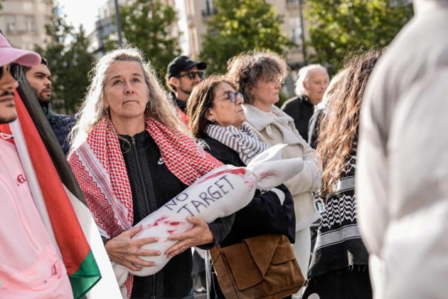 Pro-Palestine demonstration held in Luxembourg LUXEMBOURG, LUXEMBOURG - OCTOBER 10: Demonstrators gather for a pro-Palestine march organized by the Letz Act for Palestine initiative as part of a global day of action in solidarity with Palestinians in Luxembourg City, Luxembourg, on October 10, 2026. Organized in response to a call by the Global Alliance for Palestine, the march begins on Boulevard Franklin Roosevelt and proceeds towards Place de Paris, with participants calling for justice, freedom and self-determination for Palestinians. Muhammed Said Tako Anadolu Luxembourg Luxembourg. Editorial use only. Please get in touch for any other usage. Copyright: x2026xAnadoluxMuhammedxSaidxTakox